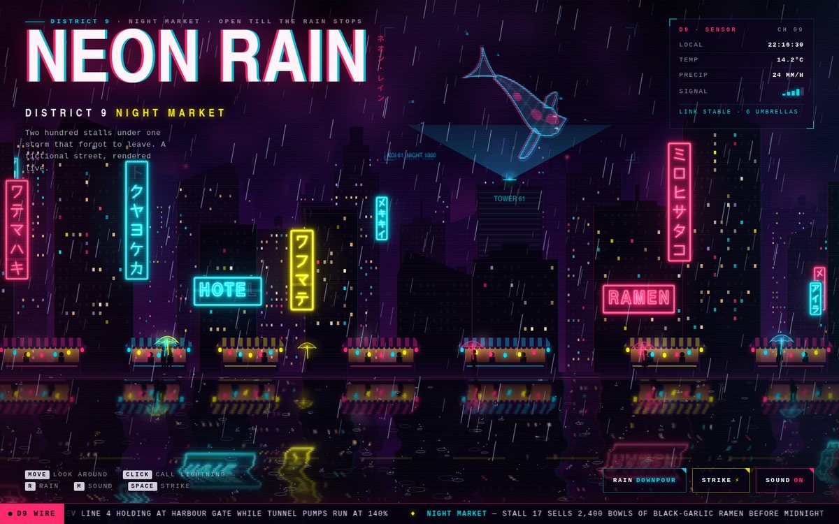Vista previa de Neon Rain