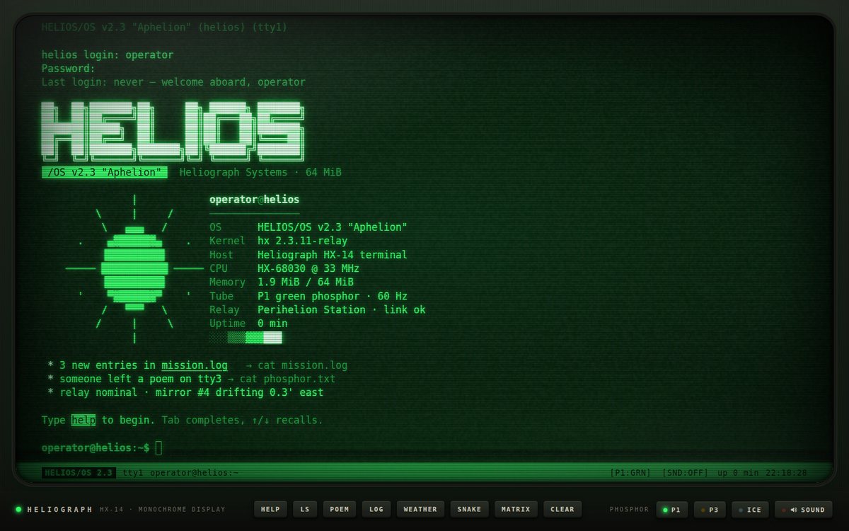 Vista previa de HELIOS/OS