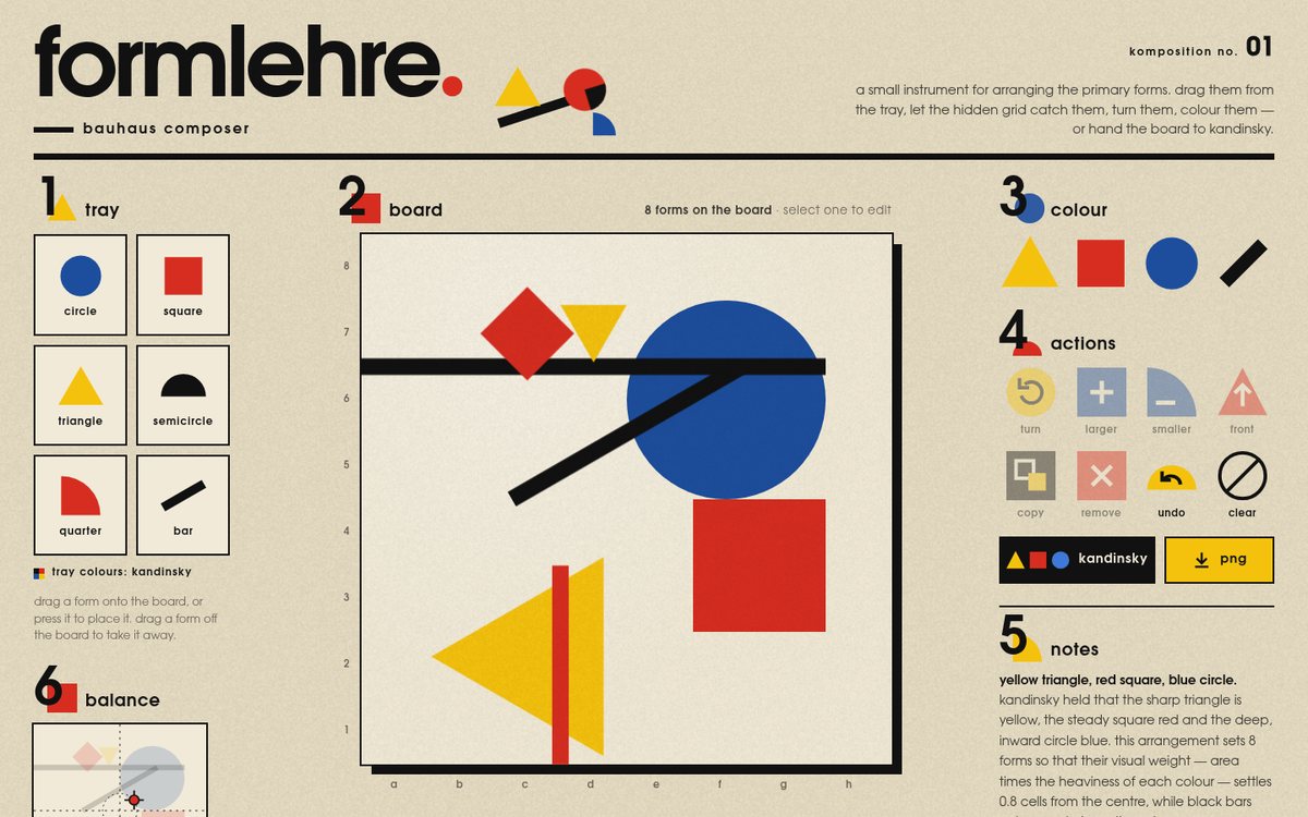 Vista previa de Formlehre — Bauhaus Composer