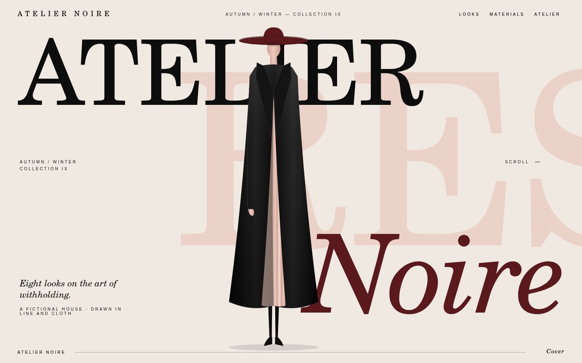 Vista previa de Atelier Noire — Autumn/Winter