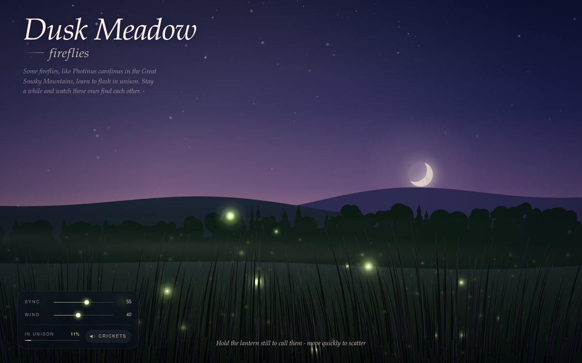 Vista previa de Dusk Meadow — Fireflies