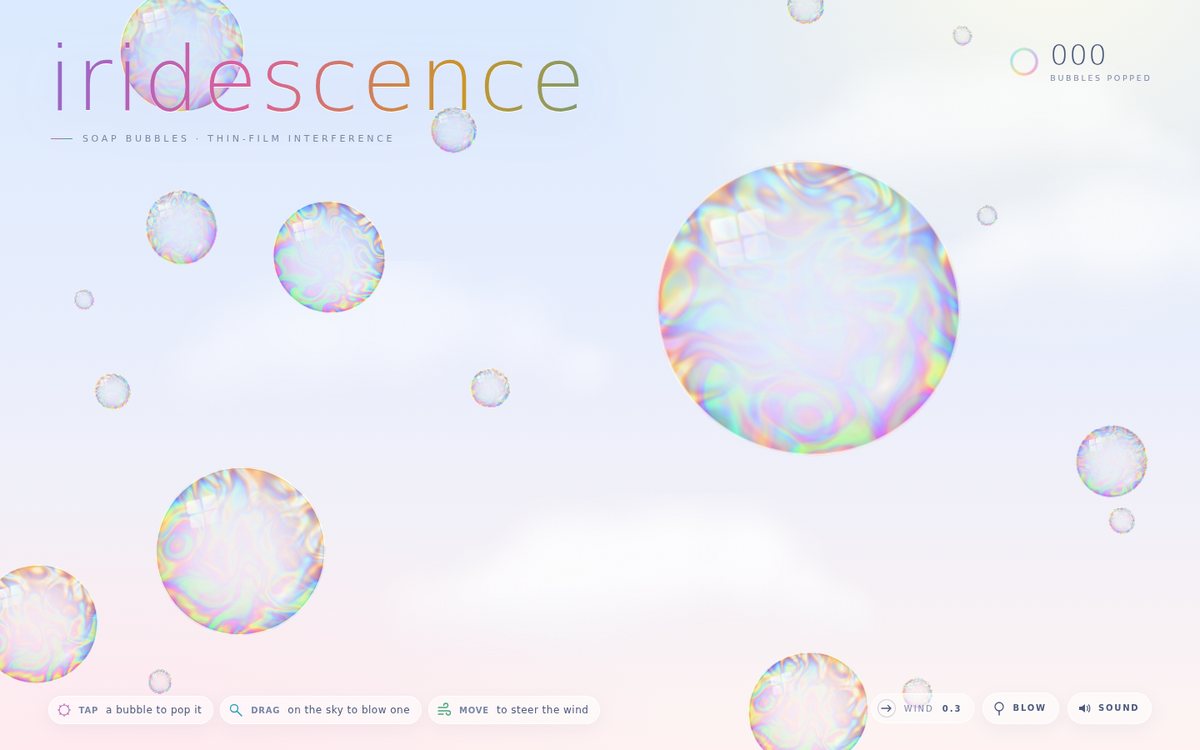 Vista previa de Iridescence — Soap Bubbles