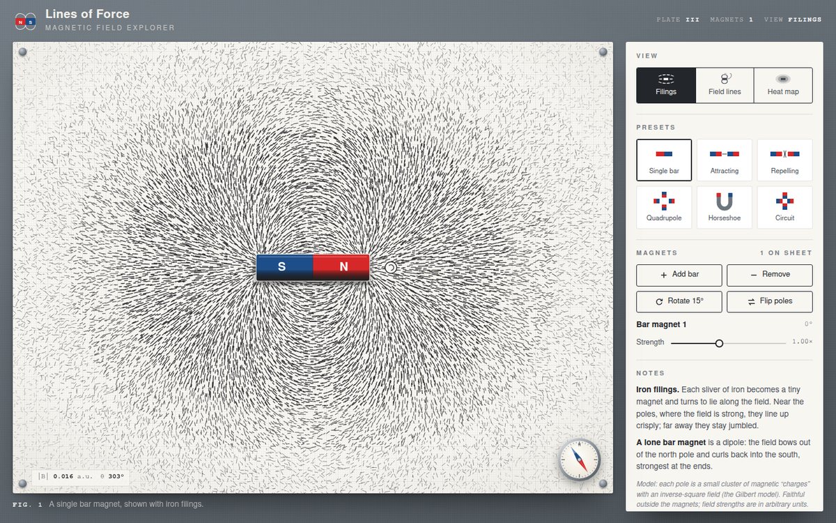Vista previa de Lines of Force — Magnetic Field Explorer